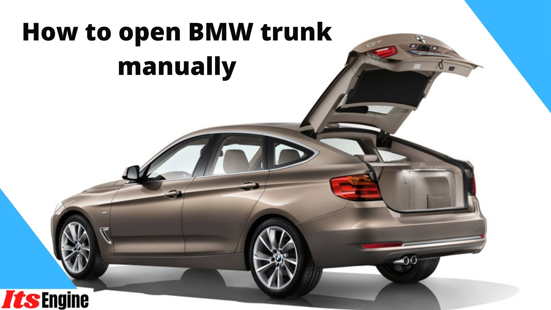 How to open BMW trunk manually