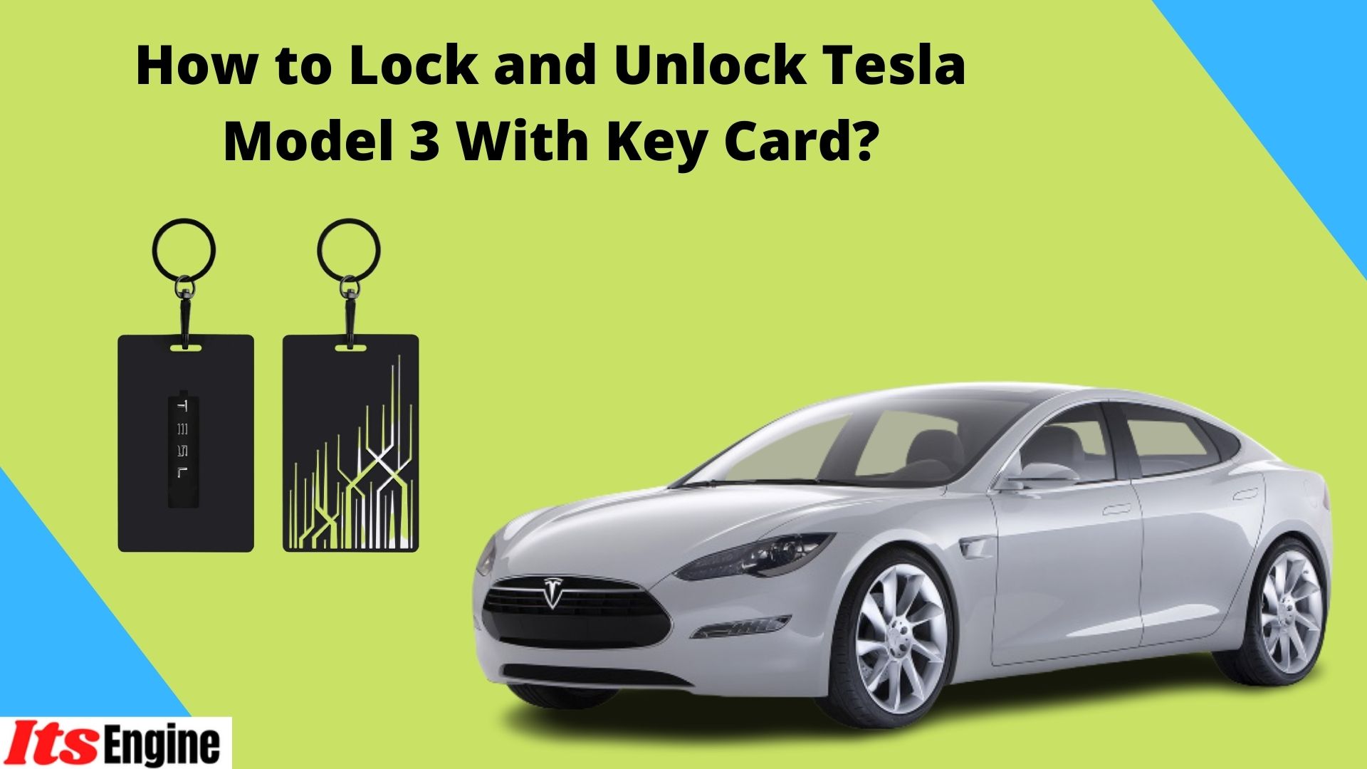 How to Lock and Unlock Tesla Model 3 with Key Card