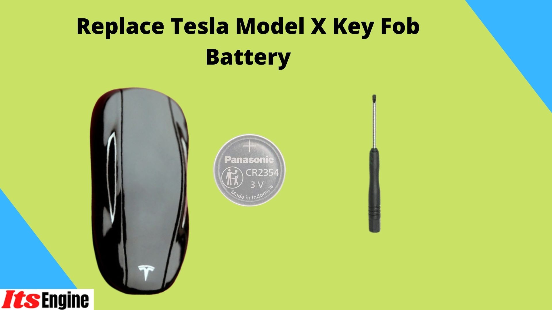 Replace Tesla Model X Key Fob Battery